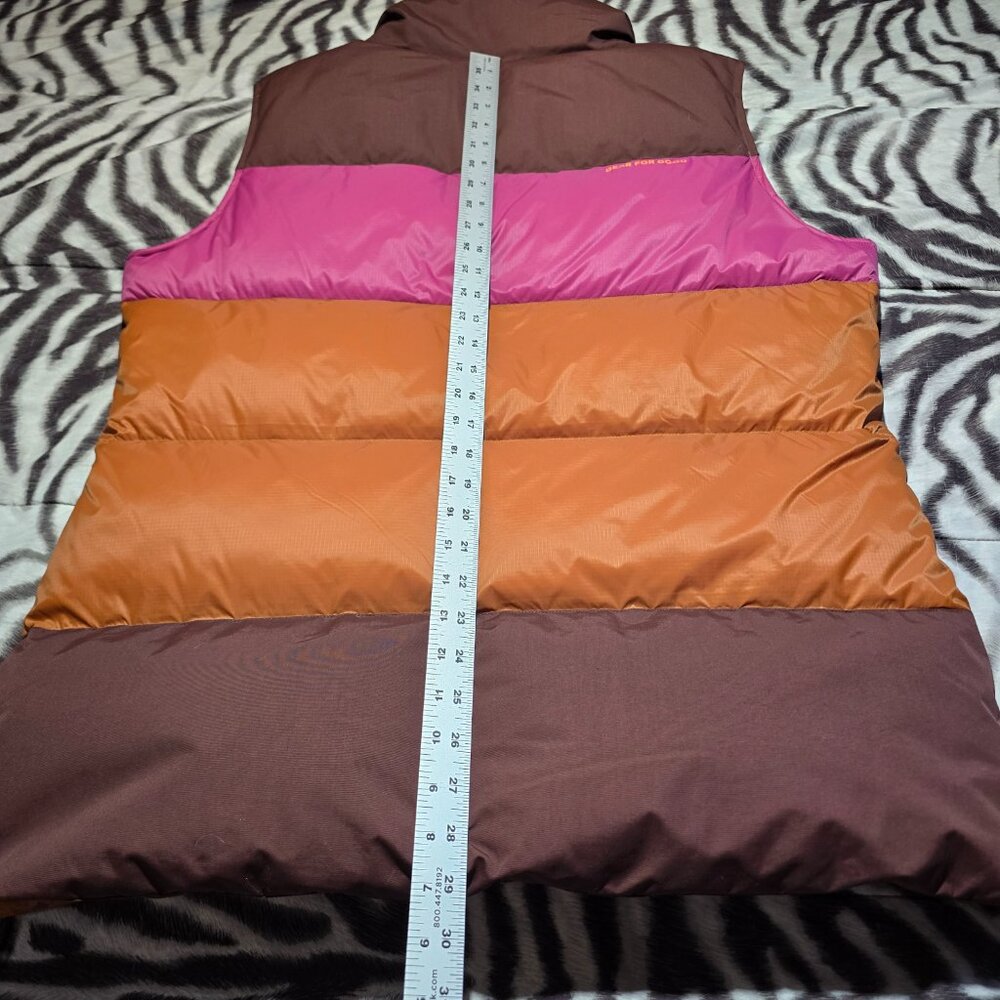 Cotopaxi Solazo 800 Fill Goose Down puffer vest womens XL Chestun Sangria NEW - Picture 10 of 10